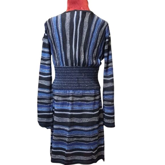 Laundry by Shelli Segal Metallic Knit Dress Small - Picture 2 of 6